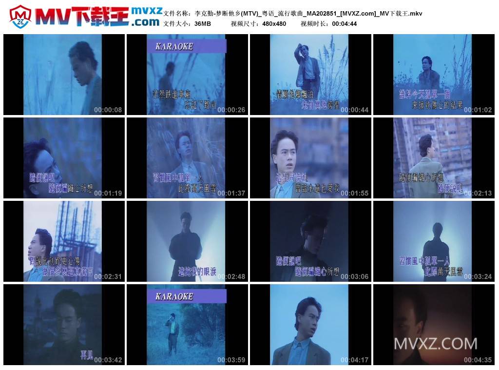 李克勤-梦断他乡(MTV)_粤语_流行歌曲_MA202851